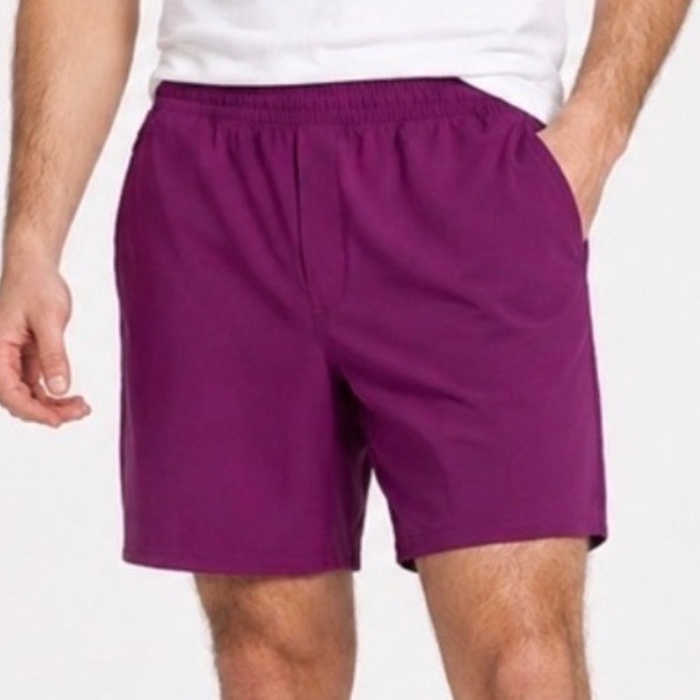 VRST Men's 7" All-In Unlined Short In Black Cherry Purple Size L Performance Run